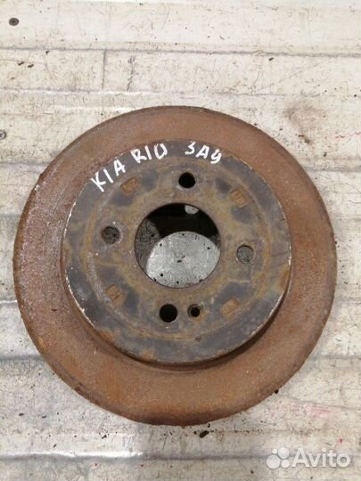 Тормозной диск задний правый Kia Rio седан G4FA 1