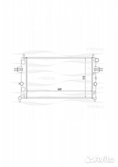 Free-Z KK0160 Радиатор opel astrazafira A 98- 1.4