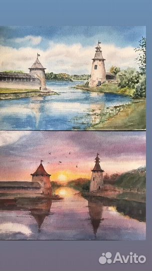 Картина акварель