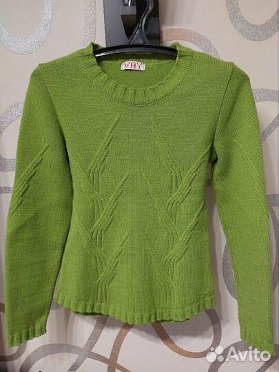 Свитер женский теплый, шерсть, 42