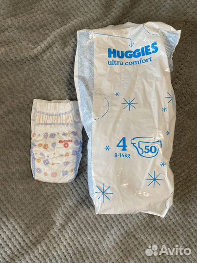 Подгузники Pampers 4, Huggies 4