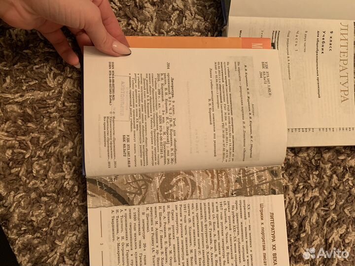 Учебник по литературе 9 класс(1я и 2я части)