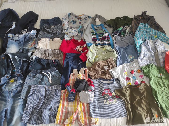 Коробка вещей на мальчика 68-92 с 6 мес до 1.5 лет