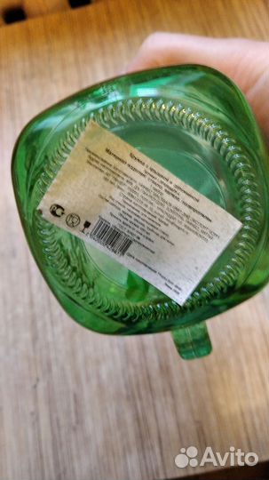 Кружка с крышкой и трубочкой, д/глинтвейна, стекло