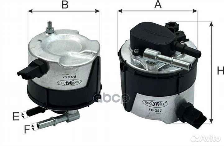 Фильтр топливный ford C-Max I (C214), Fiesta V