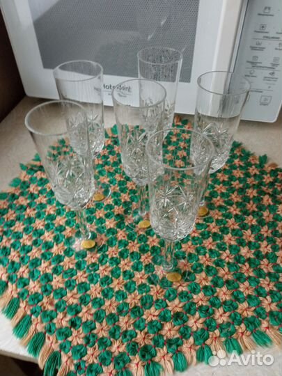 Хрустальная посуда СССР. Набор бокалов