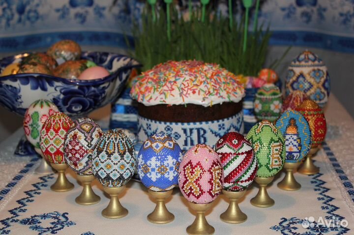 Яйца пасхальные бисерные