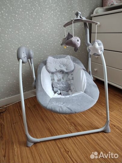 Электрокачели для новорожденных indigo star