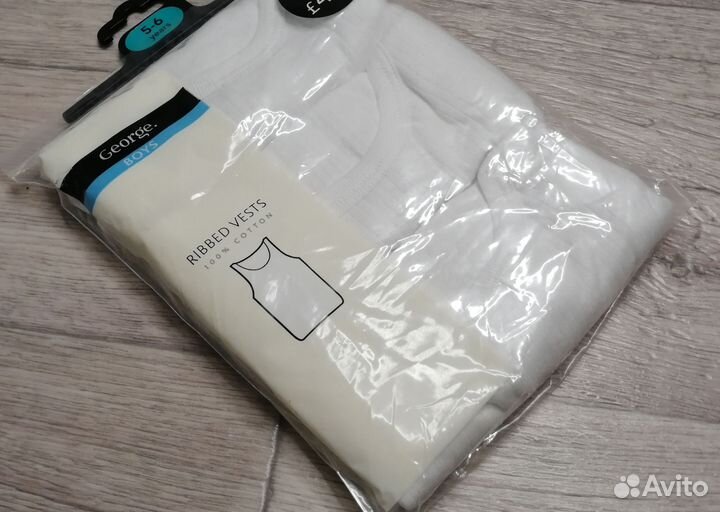 Майка H&M детская George в рубчик единорог