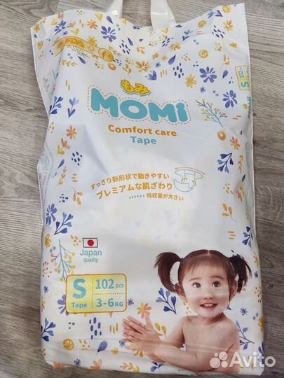 Подгузники Momi Comfort care S (3-6 кг)