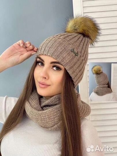 Зимняя шапка и снуд