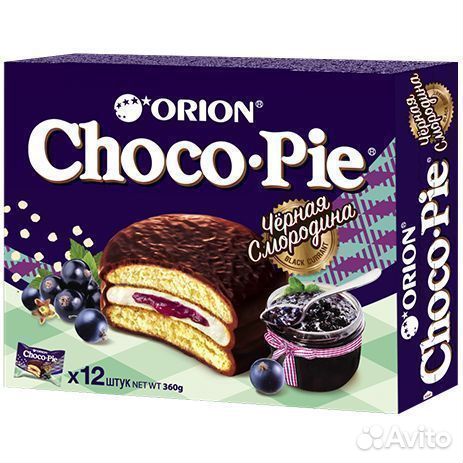 Опт - Пирожное Choco Pie Чёрная Смородина 336г