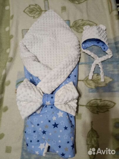 Конверт одеяло на выписку зима