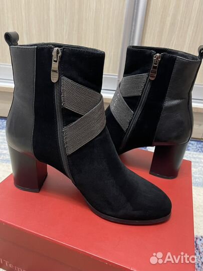 Ботильоны женские 38 размер натуральная замша