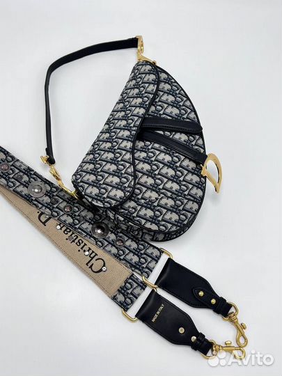 Сумка женская кроссбоди Dior Saddle текстильная