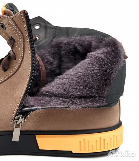 Зимние кожаные новые мужские ботинки 43