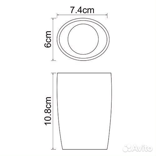 Стакан для зубных щеток wasserkraft Dinkel K-4628