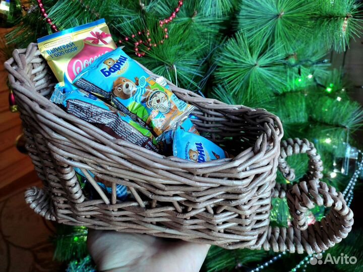 Сани плетеные