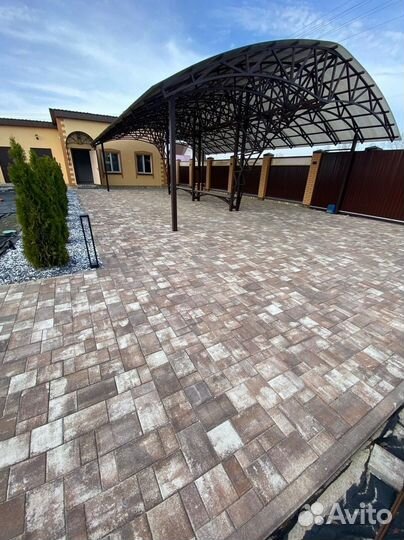 Тротуарная плитка цветная