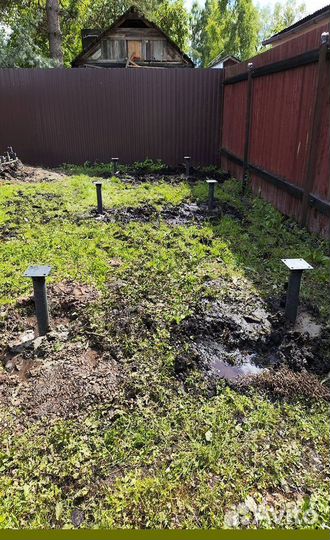 Винтовые сваи с установкой