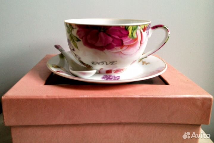 Чайная пара фарфор Dove