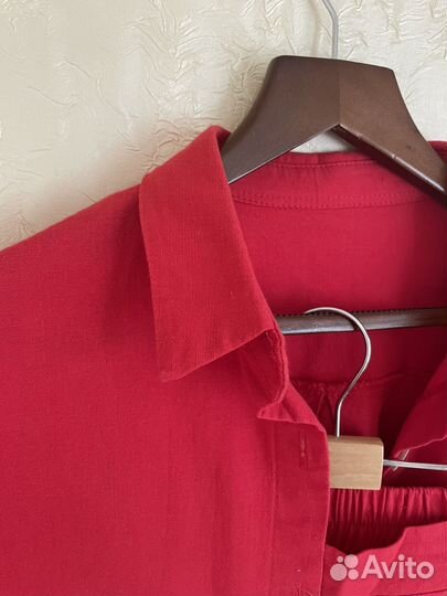 Летний женский хлопковый костюм 48 50