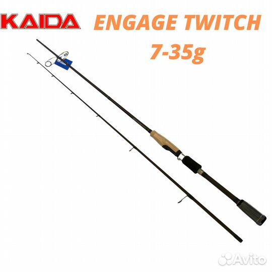 Спиннинг kaida 737 engage twitch, 7-35g, 2,1m