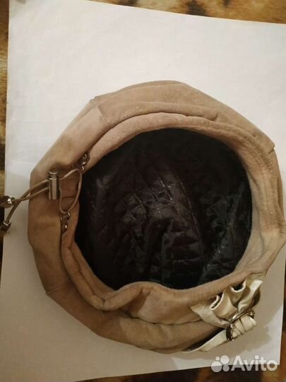 Берет из замши новый