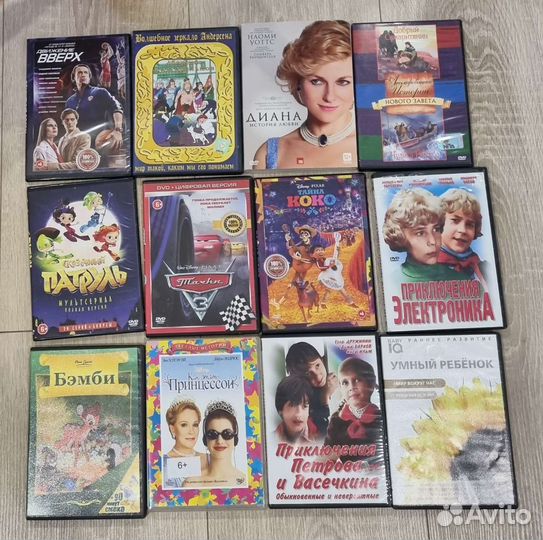 Dvd диски мультфильмы и кино