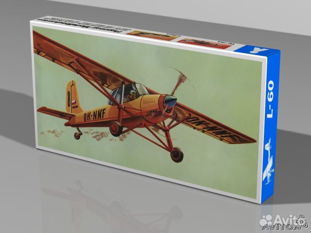 Сборная модель самолета L-60 гдр plasticart Л-60