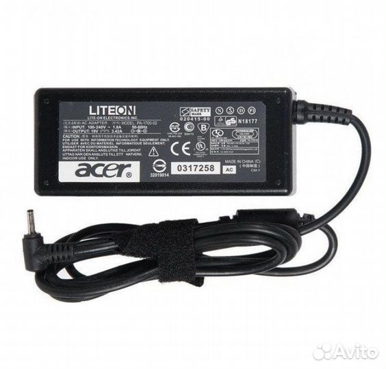 Блок питания Acer 19V - 3.42A / 65w / 3.0x1.1mm