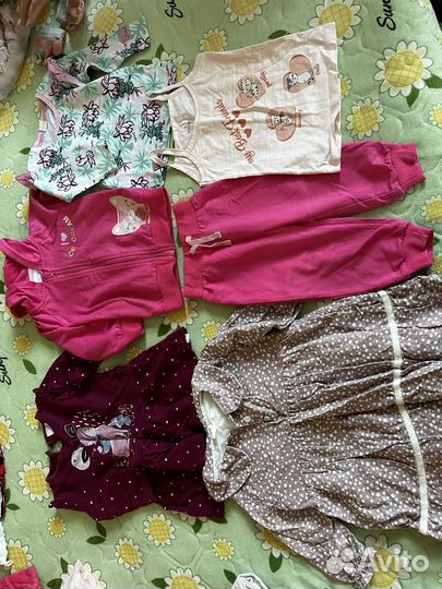Детская одежда для девочек 74 пакетом