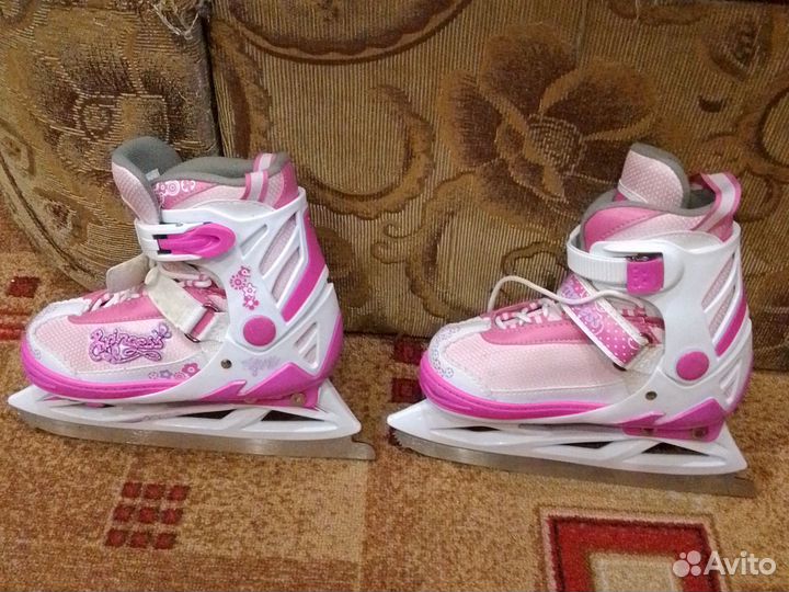 Коньки детские раздвижные 35-38