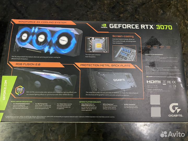 Видеокарта rtx 3070