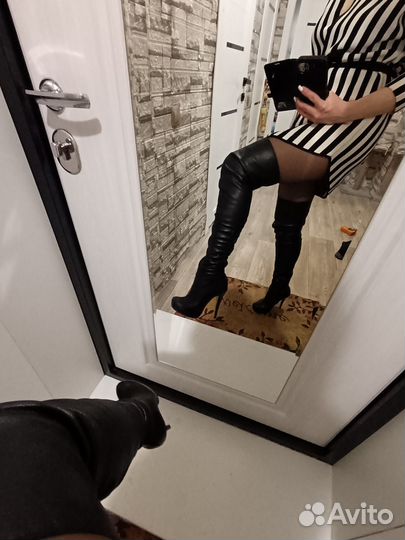 Ботфорты на каблуке 37