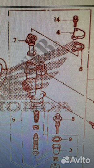 Крышка, прокладка тормозного цилиндра Honda мото