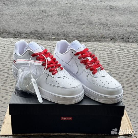 Кроссовки Nike air force supreme белые