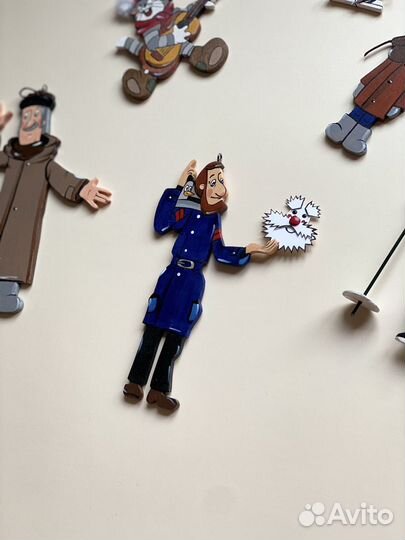 Елочные деревянные игрушки 