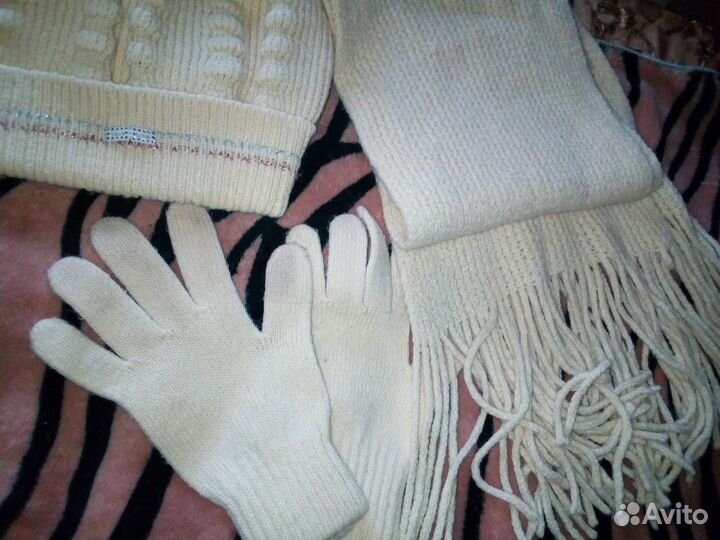 Комплект шарф,берет, перчатки