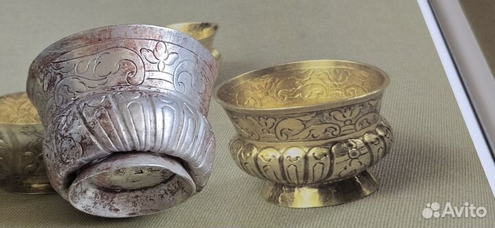 Солонка 18 век - серебро 84 пробы (екатерина 2 )