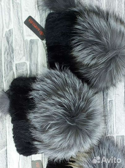 Шапка зимняя меховая женская