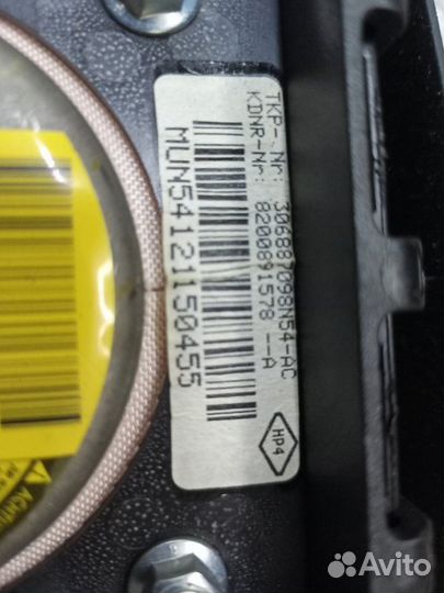 Подушка безопасности в руль передняя левая Renault