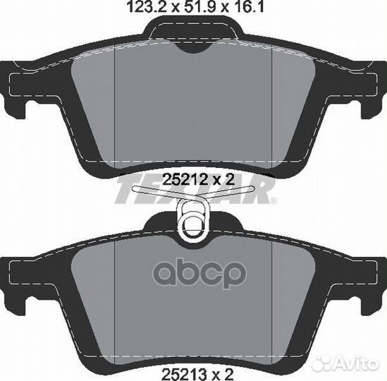 Колодки тормозные дисковые с противошумной плас