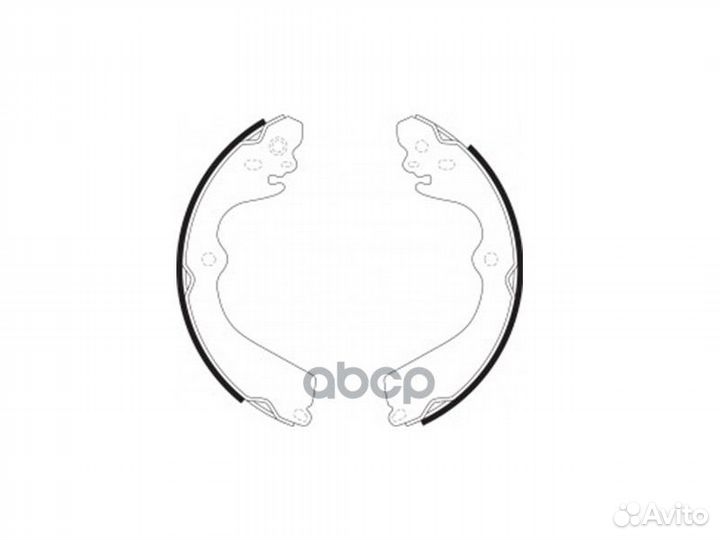 Колодки тормозные зад барабанные nissan NV200 1