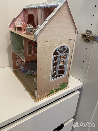 Домик кукольный бумажный
