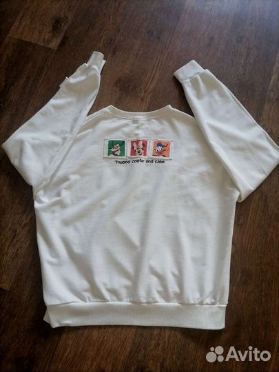 Свитшот толстовка худи свитер женский 44