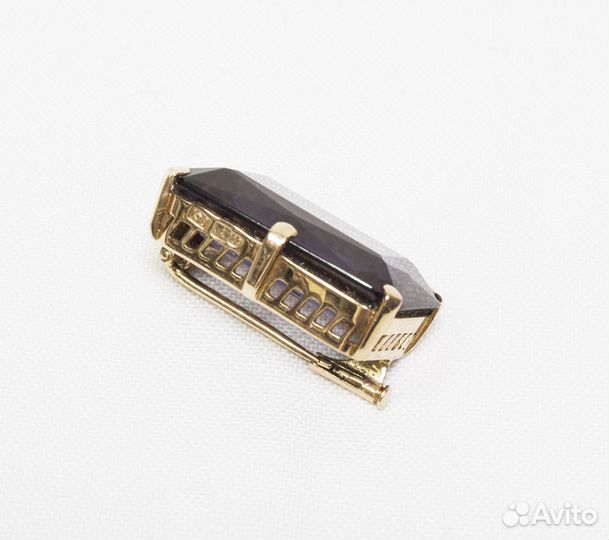 Брошь золото 583 проба, звезда, александрит,вес 10
