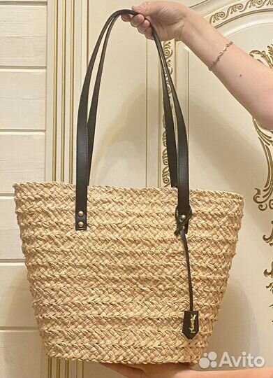 Cумка соломенная saint laurent