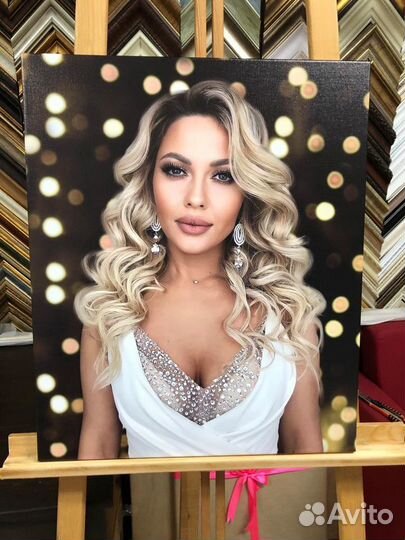 Портрет на заказ. Печать фото на холсте