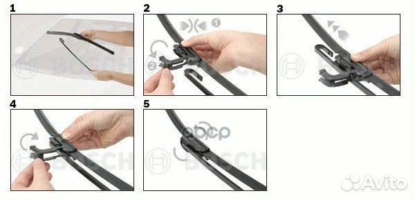 Щетки стеклоочистителя бескаркасные Aerotwin Re